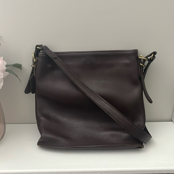 Coach Dark Brown Leather Bag - Picture 1 of 14